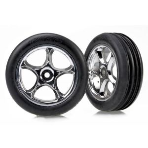 Tires & wheels, assembled (Tracer 2.2 chrome wheels, Alias r, TRX2471R