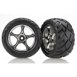 Tires & wheels, assembled (Tracer 2.2 chrome wheels, Anacond, TRX2478R