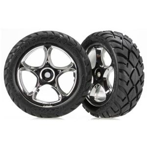 Tires & wheels, assembled (Tracer 2.2 chrome wheels, Anacond, TRX2479R