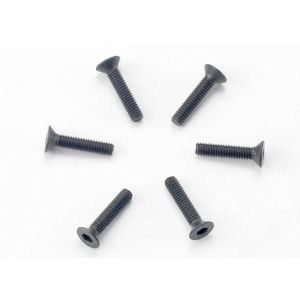 Screws, 2.5x12mm countersunk machine (hex drive) (6), TRX2526