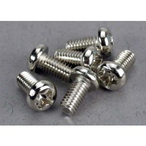 Screws, 3x6mm roundhead machine (6), TRX2558