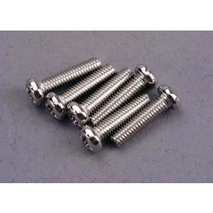 Screws, 3x12mm roundhead machine (6), TRX2561