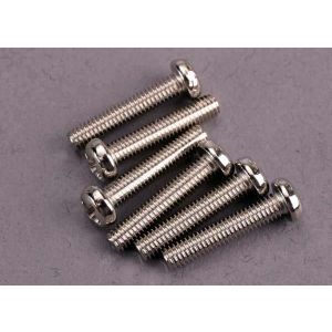 Screws, 3x15mm roundhead machine (6), TRX2563