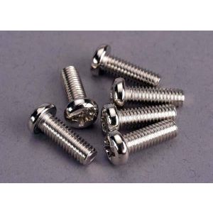 Screws, 4x12mm roundhead machine (6), TRX2568