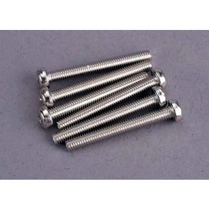 Screws, 3x25mm roundhead machine (6), TRX2569