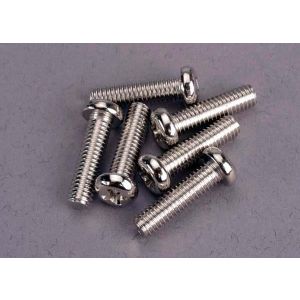 Screws, 4x15mm roundhead machine (6), TRX2573