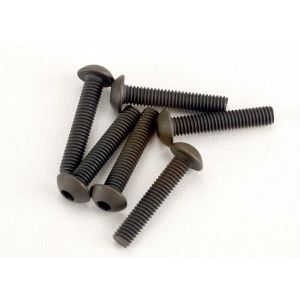 Screws, 3x15mm button-head machine (hex drive) (6), TRX2579