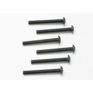 Screws, 3x25mm button-head machine (hex drive) (6), TRX2581