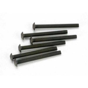 Screws, 3x30mm button-head machine (hex drive) (6), TRX2582