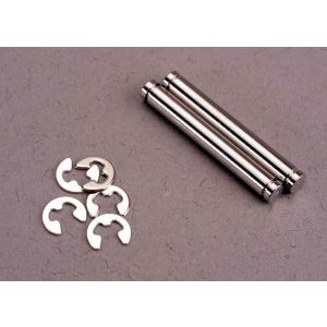 Suspension pins, 23mm hard chrome (2)/ E-clips (4), TRX2635