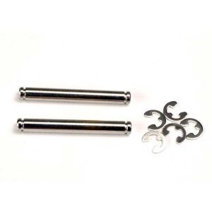 Suspension pins, 26mm (kingpins) (2) w/ E-clips (4), TRX2636