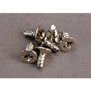 Screws, 3x6mm countersunk self-tapping (6), TRX2653