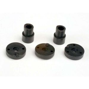 Piston head set (2-hole (2)/ 3-hole (2))/ shock mounting bus, TRX2669