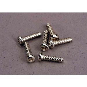 Screws, 2.6x10mm roundhead self-tapping (6), TRX2673