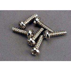 Screws, 3x10mm roundhead self-tapping (6), TRX2675