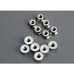 Nuts, 3mm flanged (12), TRX2744