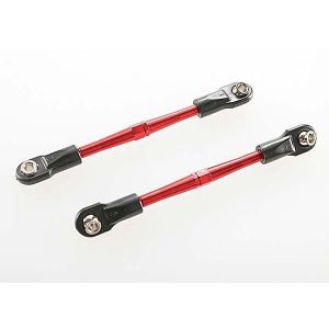 Turnbuckles, aluminum (red-anodized), toe links, 59mm (2) (a, TRX3139X