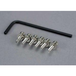 Screws, 3x10mm caphead machine (hex drive) (6)/ lockwashers, TRX3159