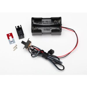 Battery Holder, 4-Cell /Switch, TRX3170X