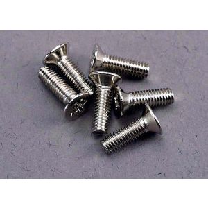 Screws, 3x10mm countersunk machine (6), TRX3177