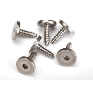 Screws, 2.6x8mm flathead machine, self-tapping (hex drive) (, TRX3233