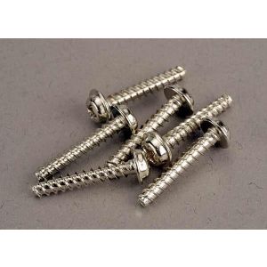 Screws, 3x18mm washerhead self-tapping (6), TRX3289