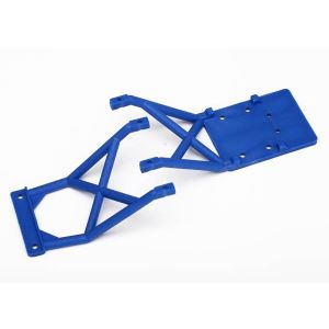 Skid plates, front & rear (blue), TRX3623X