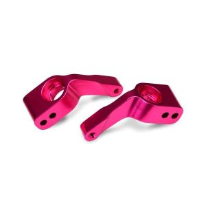 Stub axle carriers (2) 6061-T6 aluminum (pink-anodize, TRX3652P