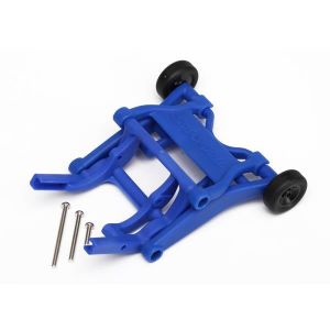 Wheelie bar, assembled (blue) (fits Slash, Stampede, Rustler, TRX3678X