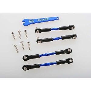 Turnbuckles, aluminum (blue-anodized), camber links, front,, TRX3741A