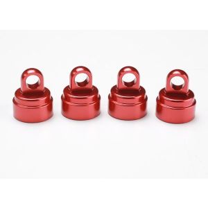 Shock caps Aluminium Red Anodized, TRX3767X