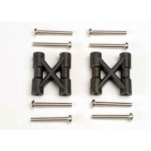 Bulkhead cross braces (2)/ 3x25mm CS screws (8), TRX3930