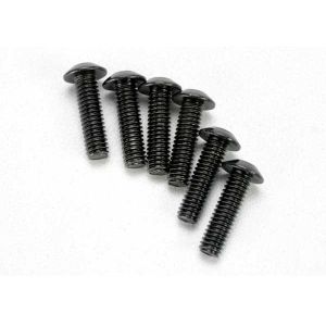 Screws, 4x14mm button-head machine (hex drive) (6), TRX3938