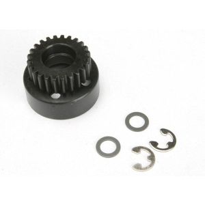 Clutch bell, (24-tooth)/ 5x8x0.5mm fiber washer (2)/ 5mm E-c, TRX4124