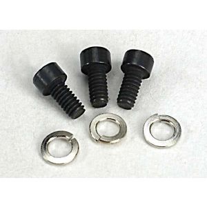 Screws, 2x4mm caphead machine (hex drive) (3) w/lockwashers, TRX4849