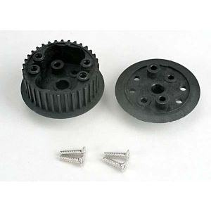 Differential (34-groove)/ flanged side-cover & screws, TRX4881