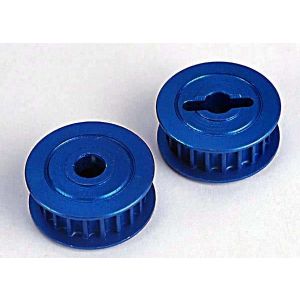 Pulleys, 20-groove (middle)(blue-anodized, light-weight alum, TRX4895X