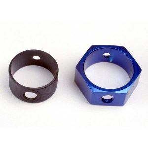 Brake adapter, hex aluminum (blue), TRX4966