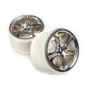 Wheels, SS (split spoke) 3.8 (chrome) (2) (fits Revo/Maxx se, TRX5172X