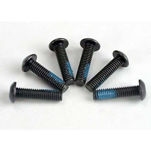 Screws, 3x12mm button-head machine (6) (starter attachment s, TRX5282