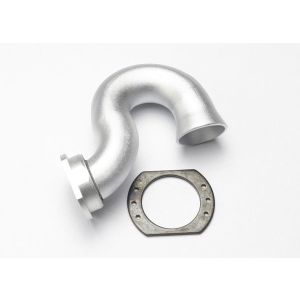 Header, exhaust (tubular aluminum, silver-anodized)/ spring, TRX5340X