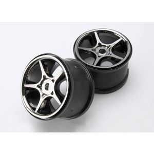 Wheels, Gemini 3.8 (black chrome) (2) (use with 17mm splined, TRX5372X