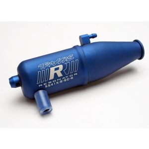 Tuned pipe, Resonator, R.O.A.R. legal, blue-anodized (alumin, TRX5541X