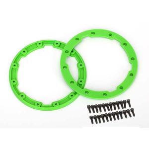 Sidewall protector, beadlock style (green) (2)/ 2.5x8mm CS (, TRX5664