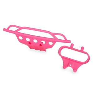 Bumper, front/ bumper mount, front (PINK), TRX5835P