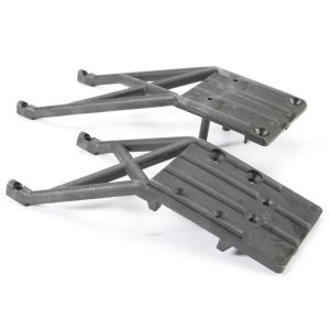 Skidplates, front & rear (black), TRX5837