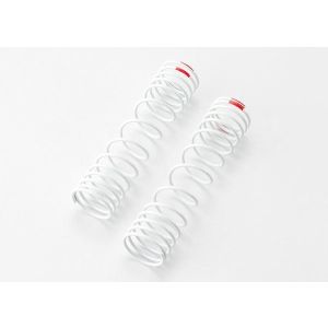 Springs, rear (white) (progressive rate) (2) (fits Slash alu, TRX5859