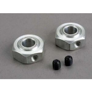 Aluminum hex wheel hubs (2)/ 5x6 GS (2), TRX6046