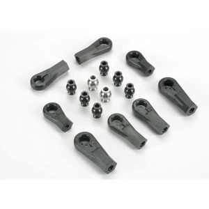 Plastic rod ends (8) (1/6 and 1/5 scale)/ hollow ball connec, TRX6076