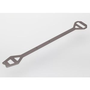 Chassis brace, 6061-T6 aluminum (dark titanium anodized), TRX6421